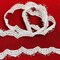 1 Yard Corded Eyelash Lace Trimming on Net Mesh ,1" Wide Decorative Lace Trim for Bridal, Quinceañera & Formalwear